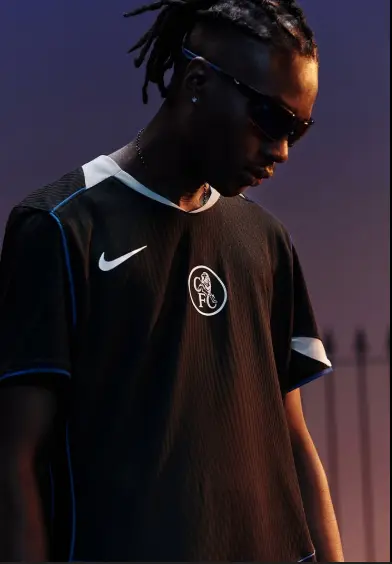 Chelsea 25/26 Black Away Kit Jersey – High-Quality Soccer Shirt for Training and Match Wear