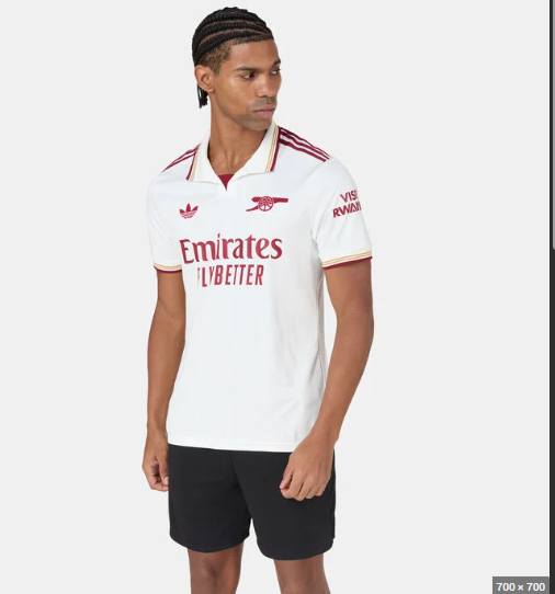 Arsenal FC2025/2026 limited offers.Jersey for men-stylish white soccer shirt,breathable fabric,premium fan Edition