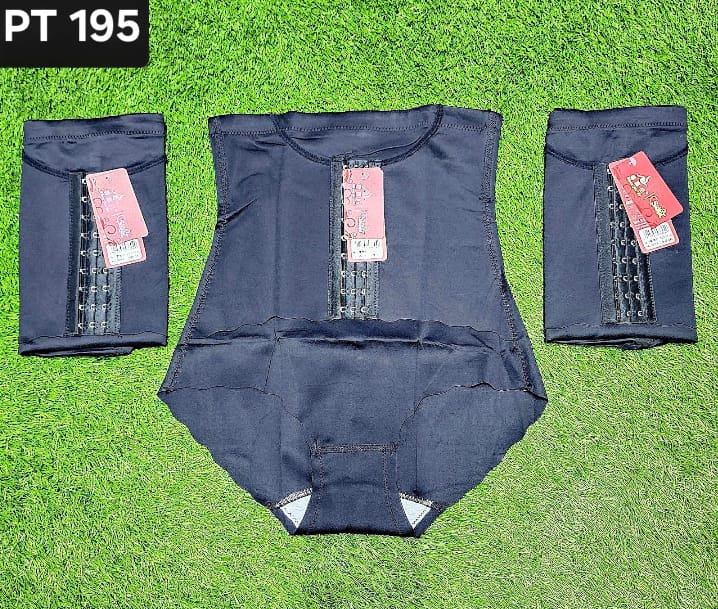 CurveShape Corset | Waist Trainer Tummy Control | Firm Compression & Back Support | Black