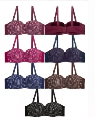 1 PC of Romantic and Dotted D-Cup Perfect Fit Bra  | Tailored for D Cup | Soft Stretch | Everyday Essential
