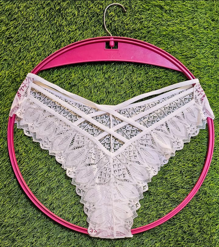 3PCS & 6PCS of LushSecret Lace Back Thong | Semi-Sheer Mesh | Romantic Lingerie | Date Night Essential