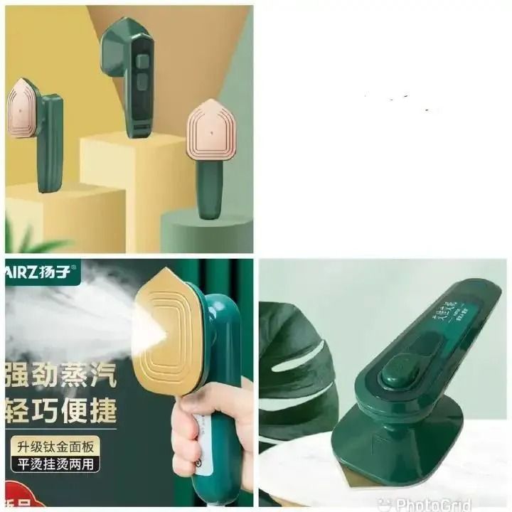 Electric Mini Steam Iron Portable Wet and Dry Hot Fabric Handheld Garment Steamer Ironing Wrinkles Lightweight Iron Box Home Travel Dorm Clothes Steam Nonstick Soleplate Cleaner Sanitiser