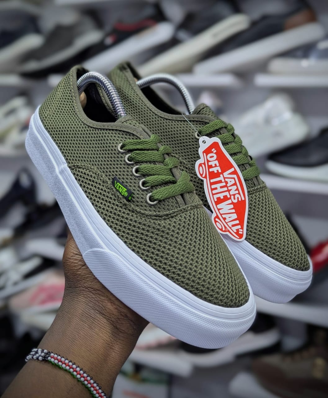 Classic Vans Authentic Sneakers Featuring Premium Navy Corduroy Upper, Lightweight Canvas Feel, Durable Rubber Sole, And Timeless Low Top Silhouette For Everyday Casual Style