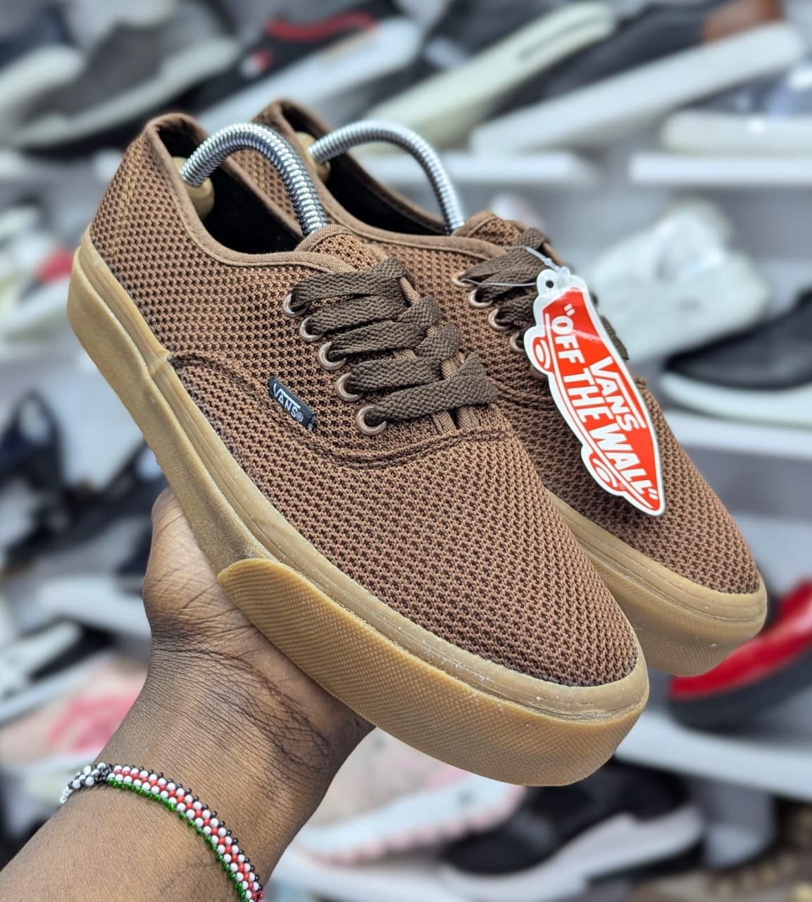 Classic Vans Authentic Sneakers Featuring Premium Navy Corduroy Upper, Lightweight Canvas Feel, Durable Rubber Sole, And Timeless Low Top Silhouette For Everyday Casual Style
