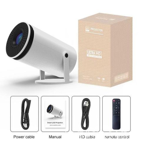 HY300 PRO Android 11 WiFi Smart Portable Projector – 1280×720P HD, 4K Support, 200 ANSI, Bluetooth 5.0 Mini Home Theater