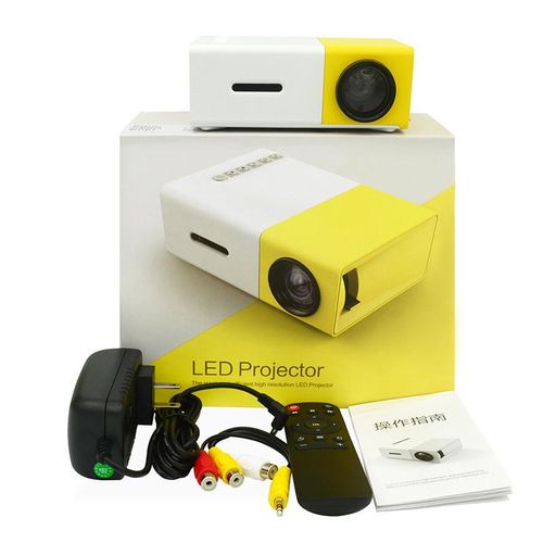 1080P Portable Mini Projector – LED YG300 Home Theater, Compact & Portable, Mini Projector for Movies, Gaming & Office