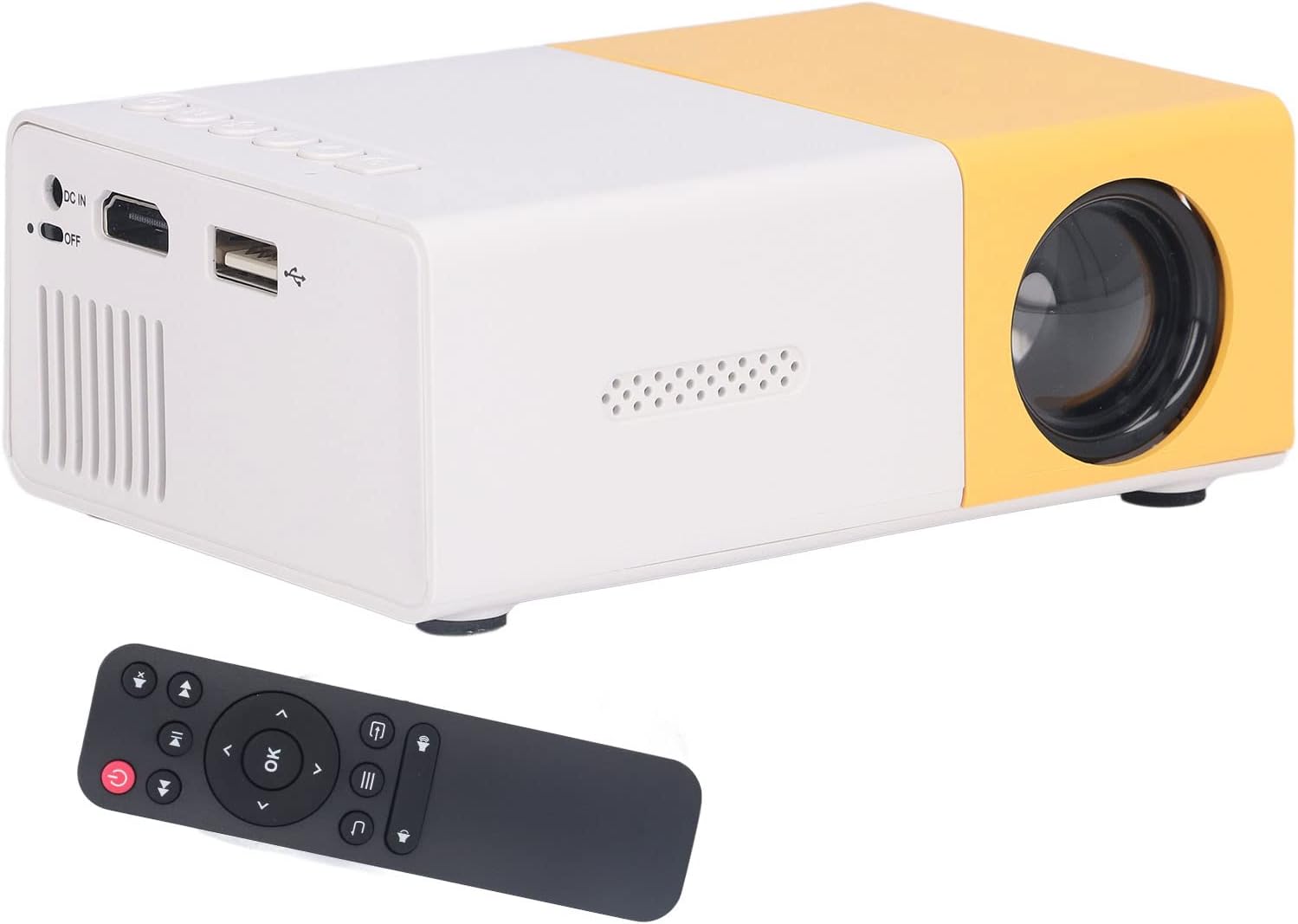 1080P Portable Mini Projector – LED YG300 Home Theater, Compact & Portable, Mini Projector for Movies, Gaming & Office