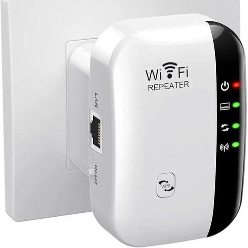 300Mbps Wi-Fi Range Extender Repeater Amplifier Wireless Signal Booster,Plug & Play, 2.4GHz WiFi Coverage Expander for Home & Office