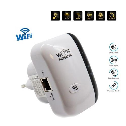 300Mbps Wi-Fi Range Extender Repeater Amplifier Wireless Signal Booster,Plug & Play, 2.4GHz WiFi Coverage Expander for Home & Office