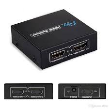 HDTV HDMI Splitter 1 In 2 Out – 3D, 1080P Full HD & 4K Ultra HD, High-Speed HDMI Signal Distributor for TV, Monitor, Projector, Gaming, and Home Theater