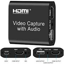 HDMI Video Capture Card with Audio – 4K Input, 1080P Output, USB Live Streaming & Recording for PC, Laptop, OBS, Twitch, YouTube, Plug & Play, Gaming, Vlogging, Webinar