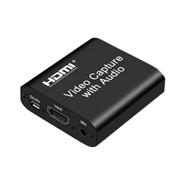 HDMI Video Capture Card with Audio – 4K Input, 1080P Output, USB Live Streaming & Recording for PC, Laptop, OBS, Twitch, YouTube, Plug & Play, Gaming, Vlogging, Webinar