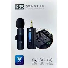 K35 Single Jack Wireless Microphone – USB Plug & Play, Ergonomic Design, High Precision Optical Sensor, Long Battery Life for Laptop & PC