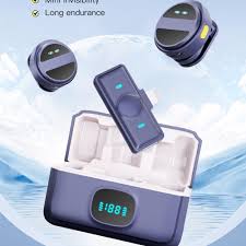 SX21 Wireless Microphone  Portable Wireless Mic System, Plug & Play, Noise Reduction, with up to 20m Long‑Range Transmission, Rechargeable for Streaming.