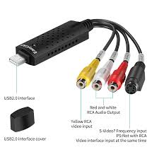 EasyCAP Video & Audio Capture Card – USB 2.0 Converter for VHS, Camcorder, DVD & Gaming