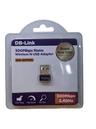 DB Link DB-WN181 300Mbps Nano USB Wi-Fi Adapter – Compact 2.4GHz Wireless Network Dongle, Plug & Play, 802.11n/g/b, Portable Mini USB Wi-Fi Dongle for Laptops & Desktops