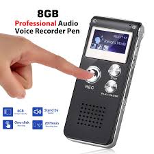 8GB Digital Voice Recorder – Portable Audio Recording Device, High‑Quality Sound Capture, Built‑in Microphone, Easy One‑Touch Recording, USB Transfer for PC & Laptop