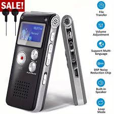 16GB Digital Voice Recorder – High‑Capacity Audio Recorder, One‑Touch Recording, USB Transfer, MP3/WAV Support, Built‑in Speaker, Portable Voice Recorder for Lectures, Interviews, Meetings & Notes