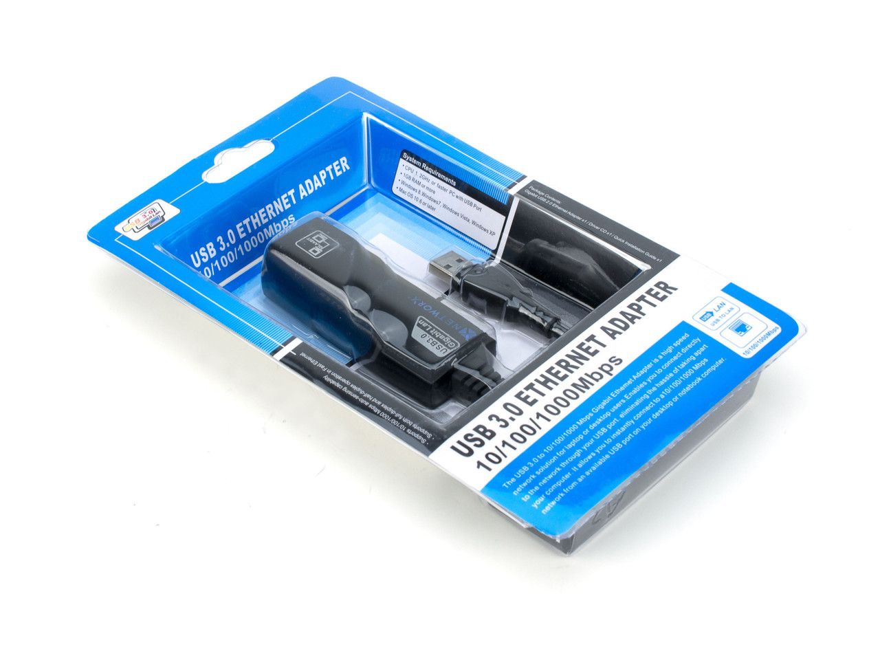 USB 3.0 to Gigabit Ethernet Adapter – High-Speed LAN Converter for Laptop, PC, MacBook, Chromebook