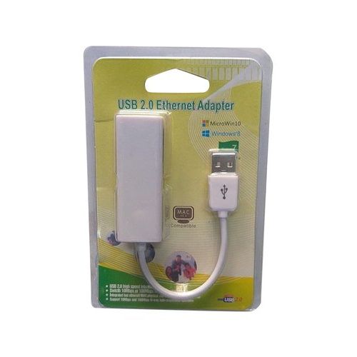 USB 2.0 to Ethernet Adapter – Wired LAN Network Converter for Laptop, PC, MacBook, Chromebook