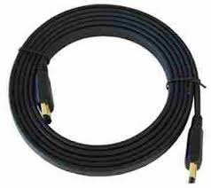 2.5M Flat HDMI Cable – High-Speed 4K UHD, Slim & Tangle-Free, Gold-Plated 19-Pin, ARC & Ethernet – Ideal for TV, PS5/Xbox, Laptop, Monitor & Projector