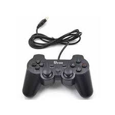 UCOM Wired USB PC Gamepad Controller – Dual Analog, Dual Shock Vibration, Plug & Play Gaming Joystick for Laptop & Computer