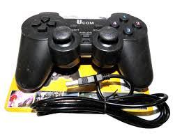 UCOM Wired USB PC Gamepad Controller – Dual Analog, Dual Shock Vibration, Plug & Play Gaming Joystick for Laptop & Computer