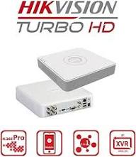 Hikvision 4 Channel DVR CCTV Recorder – HD Turbo DVR with H.265/H.265+ Compression, HDMI & VGA Output, Motion Detection, Remote Viewing via Hik-Connect, Supports HDTVI/AHD/CVI/CVBS Cameras