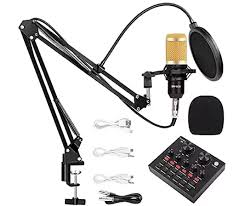 Legendary Vocal Professional Condenser Microphone Kit BM800 – Studio Recording Mic with Stand, Shock Mount & Pop Filter