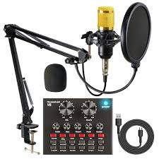 Legendary Vocal Professional Condenser Microphone Kit BM800 – Studio Recording Mic with Stand, Shock Mount & Pop Filter