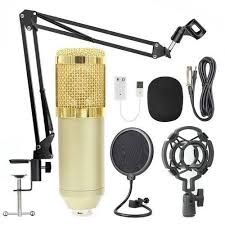Legendary Vocal Professional Condenser Microphone Kit BM800 – Studio Recording Mic with Stand, Shock Mount & Pop Filter