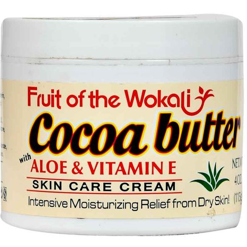 Fruit Of The Wokali Cocoa Butter Moisturizing Cream 115g – Aloe Vera & Vitamin E Skin Care for Dry & Sensitive Skin