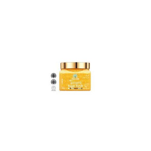 Roushun Turmeric Sugar Scrub – Natural Exfoliating Scrub for Face & Body, Brightening & Glowing Skin, 750g