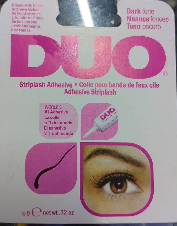 DUO Striplash Adhesive Dark Tone Lash Glue – Long-Lasting Eyelash Glue for Black & Brown Lashes | Secure Hold & Easy Application