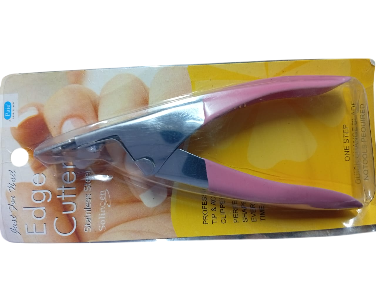 Paie Professional Edge Cutter for Artificial Acrylic Nail Tips – Precision Nail Tip Trimmer for Salon & Home Use | Sharp Stainless Steel Blade | Perfect for Shaping Acrylic & False Nails