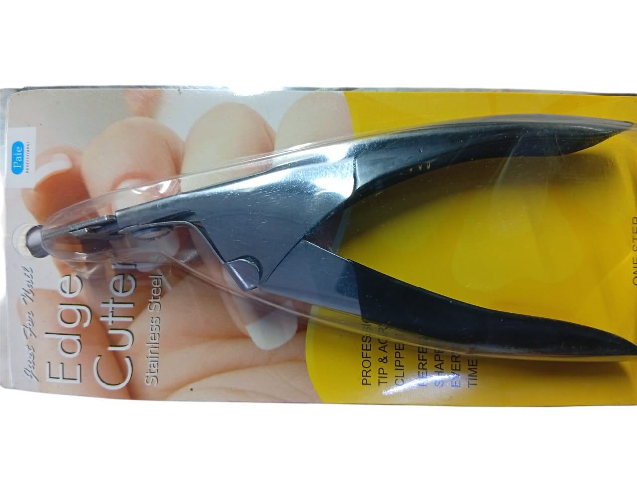 Paie Professional Edge Cutter for Artificial Acrylic Nail Tips – Precision Nail Tip Trimmer for Salon & Home Use | Sharp Stainless Steel Blade | Perfect for Shaping Acrylic & False Nails