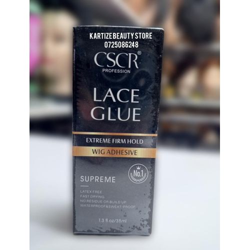 CSCR Professional Lace Glue Extreme Firm Hold Wig Adhesive – Waterproof Long Lasting Lace Wig Glue.