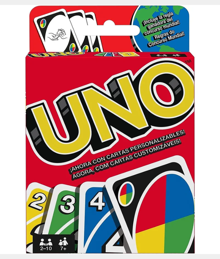 UNO Family Fun Card Game – Original Mattel UNO Cards – Classic Family & Party Game for Kids and Adults