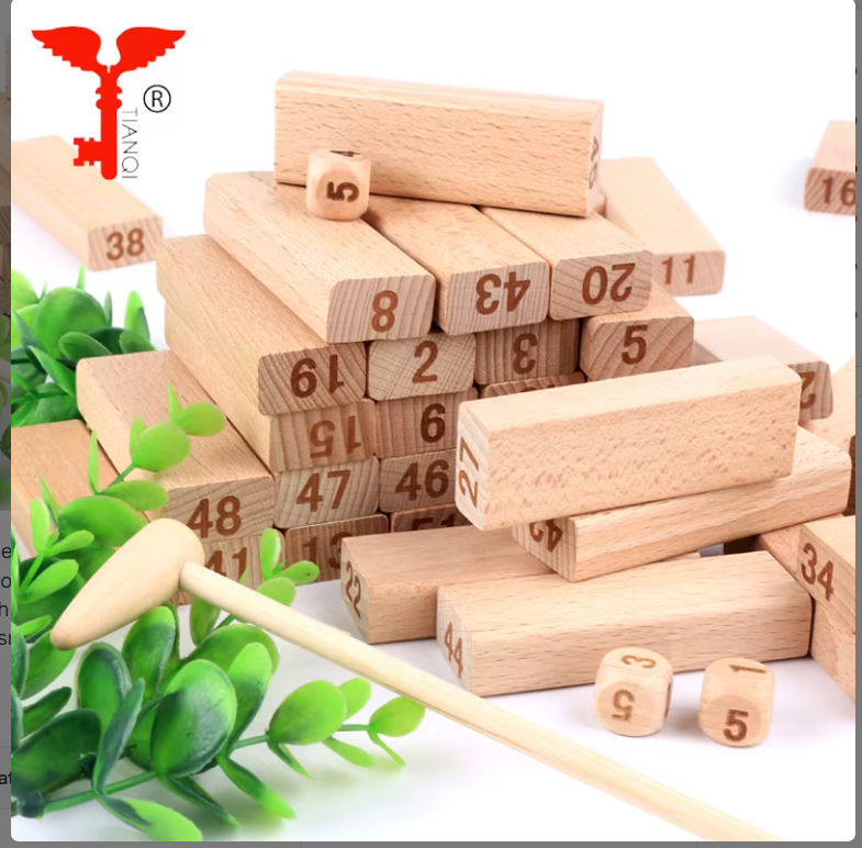 Jumbo Wooden Puzzle Cube Toy – Fun Brain Teaser Game for Kids & Adults | Educational Party Game Block Set