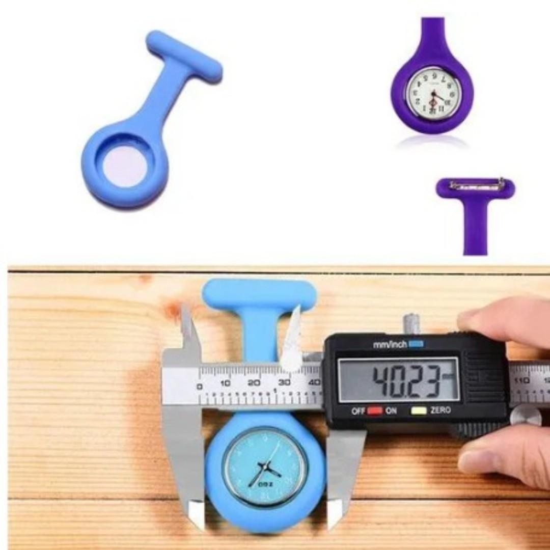 Silicone Nurse Watch Brooch Fob pocket tunic Quartz