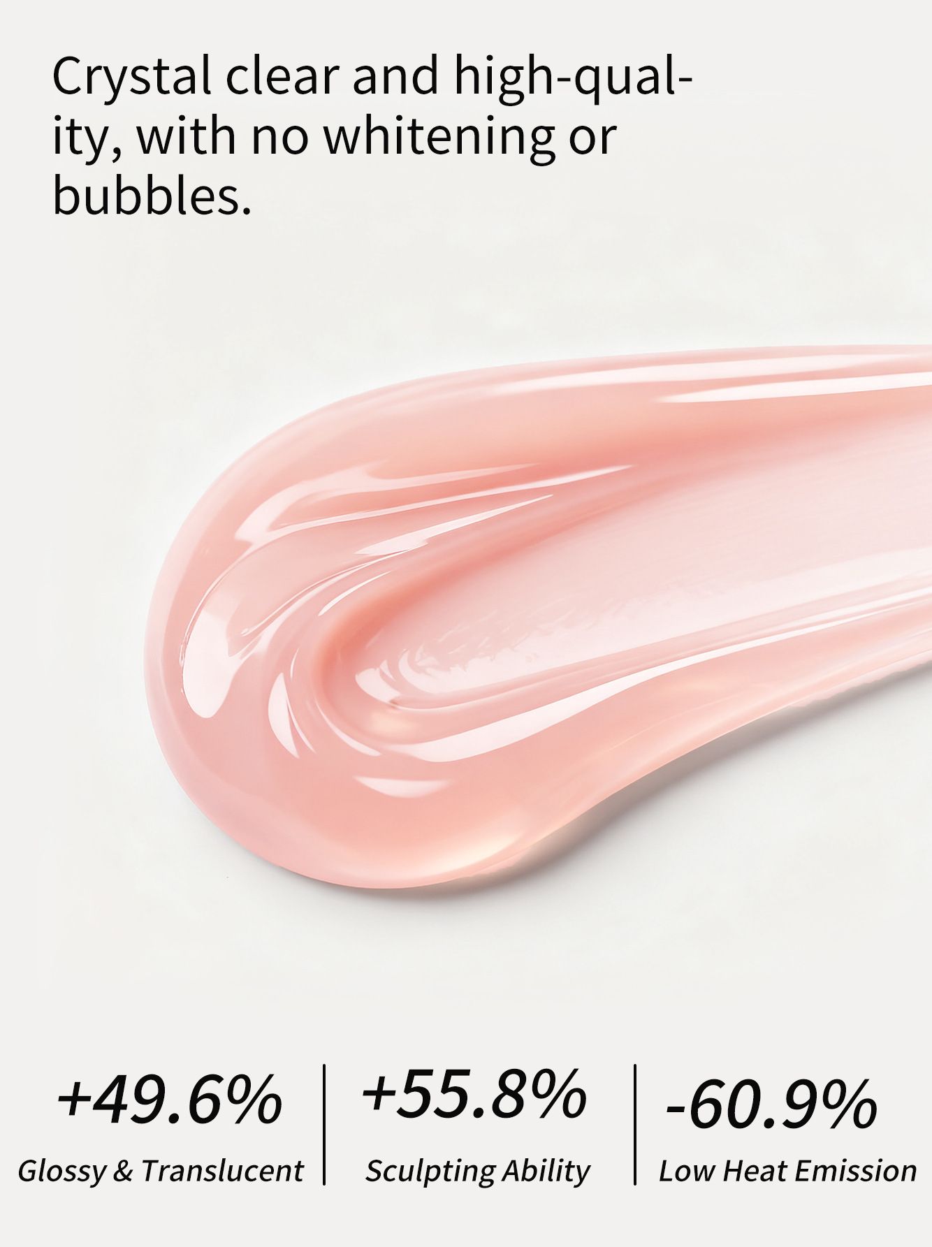 Nail Extension Gel - Soak Off UV Fiber Gel for Nail Extension & Beautiful Nails, Strong, Long-Lasting Nails - Light Pink/Nude Pink - For Home Nail Art & Professional Salon Use in Kenya ✨