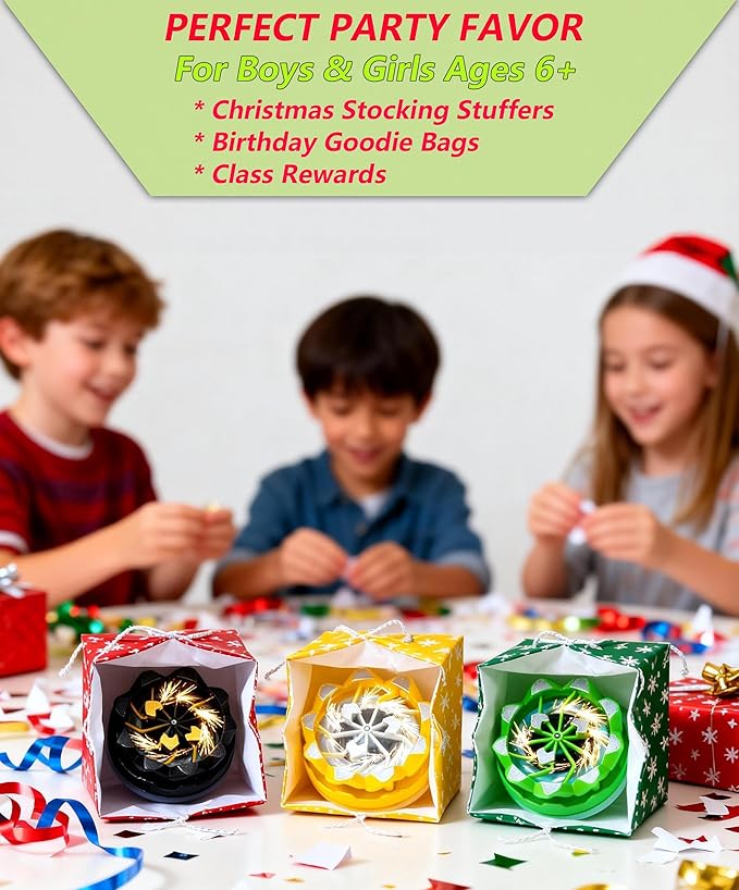 Light-Up Spark Spinning Top, Bey-Style Battle Toy with Firework Effect, Stress Relief Sensory Fidget Toy for Boys & Girls, Classroom Rewards & Party Favors