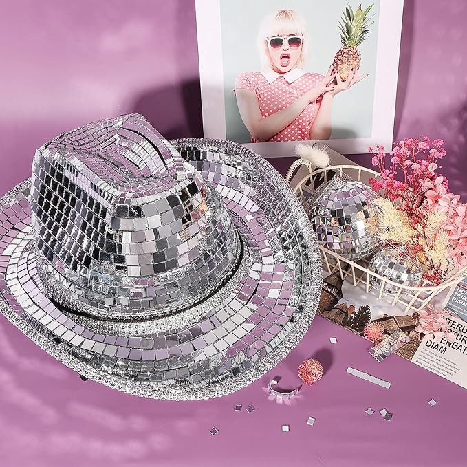 1600Pcs Self‑Adhesive Disco Mirror Mosaic Tiles, 5x5mm Silver Square Glass Sticker, DIY Craft Supplies for Disco Ball Vase Pot Art Project Home Indoor Outdoor Party Wall Decoration