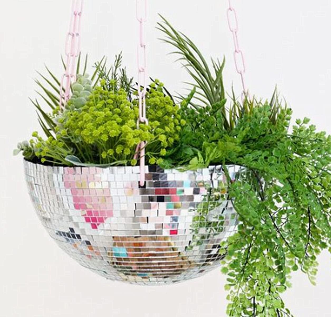 1600Pcs Self‑Adhesive Disco Mirror Mosaic Tiles, 5x5mm Silver Square Glass Sticker, DIY Craft Supplies for Disco Ball Vase Pot Art Project Home Indoor Outdoor Party Wall Decoration