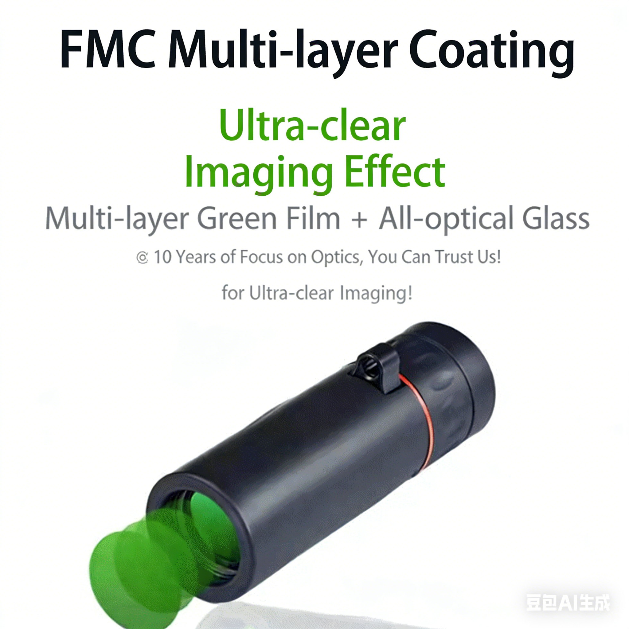 3-Piece Set Professional HD Optical Monocular Telescope, High Clear Pocket Scope, Smartphone Compatible with Phone Clip & Tripod, Outdoor Gear for Hunting, Camping, Watching, Sports & Travel