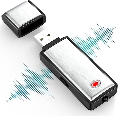 Secret Professional Voice Recorder 8G Digital Audio Recorder, 150 Hours Recording Capacity Noise Reduction USB Rechargeable Professional Recording Device for Lecture, Interview, Meeting, Class