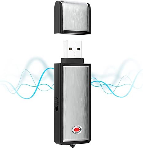 Secret Professional Voice Recorder 8G Digital Audio Recorder, 150 Hours Recording Capacity Noise Reduction USB Rechargeable Professional Recording Device for Lecture, Interview, Meeting, Class