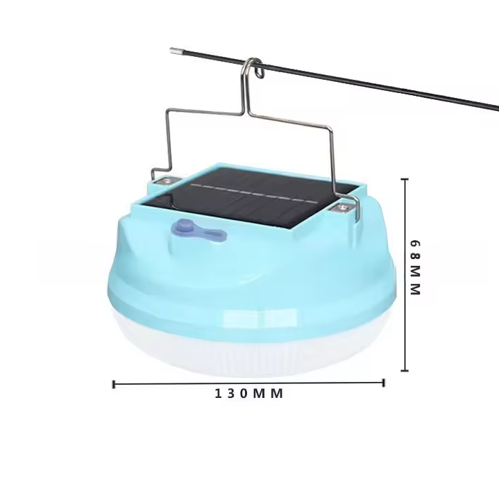 Solar Camping Light, 4800mAh Emergency Camping Light, Portable Indoor/Outdoor Waterproof Super Bright Housing, Built-in Power Bank for Phone Charging Waterproof LED Solar Bulb with Hanging Hook