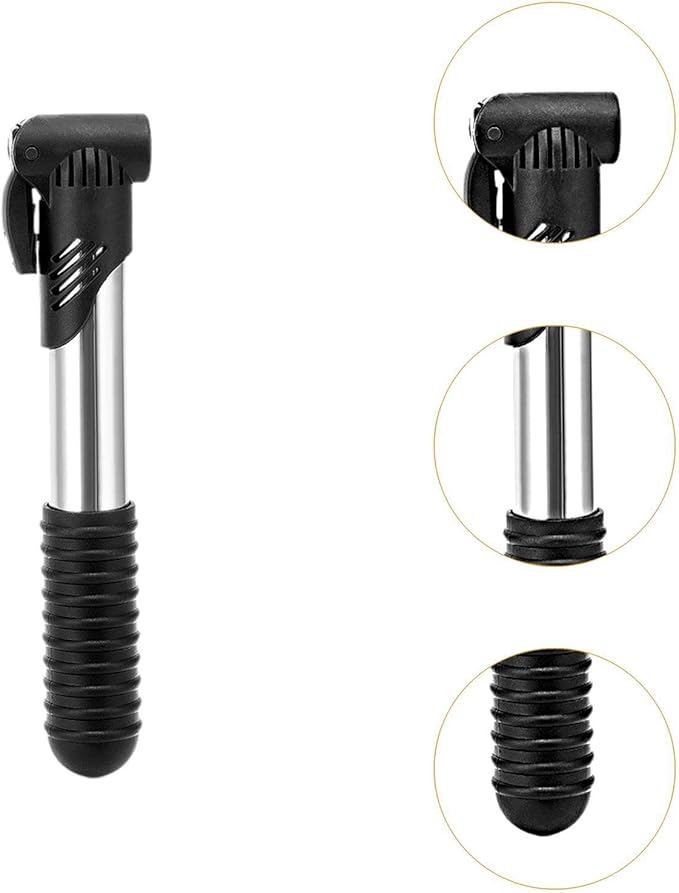 Portable Mini Bike Pump 70PSI Hand Air Pump Dual Valve Presta and Schrader Handheld Bicycle Tire Inflator Manual Bike Inflatable Pump for Bicycle Basketball Football Kayak and Sports Ball Toys