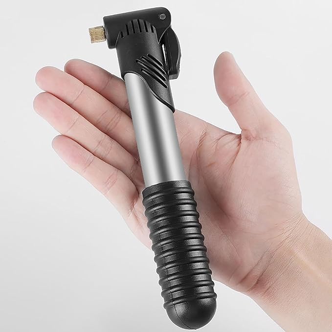 Portable Mini Bike Pump 70PSI Hand Air Pump Dual Valve Presta and Schrader Handheld Bicycle Tire Inflator Manual Bike Inflatable Pump for Bicycle Basketball Football Kayak and Sports Ball Toys